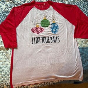 Funny Christmas tee, unisex size Lg